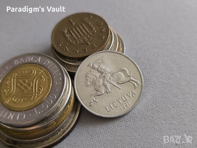 Монета - Литва - 2 цента | 1991г., снимка 2 - Нумизматика и бонистика - 44002220