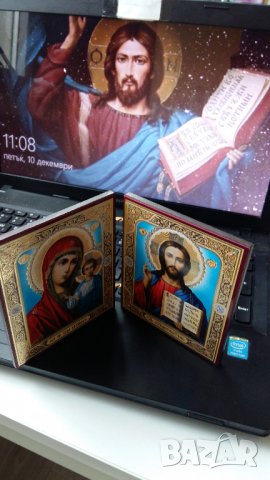 РУСКА ДВОЙНА ИКОНА, снимка 1