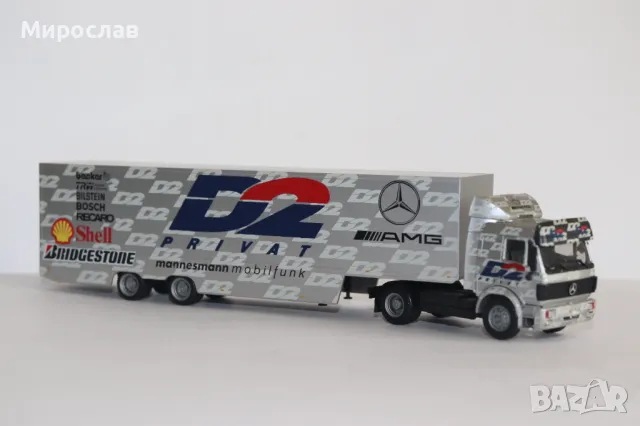 HERPA 1:87 H0 MERCEDES BENZ КАМИОН TIR AMG МОДЕЛ, снимка 4 - Колекции - 49391703