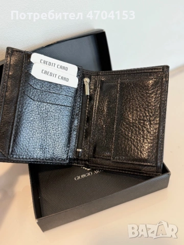 Мъжки портфейл. ARMANI, снимка 3 - Портфейли, портмонета - 53181781