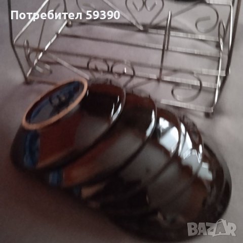 Керамични чаши за кафе със стойка, снимка 15 - Чаши - 29396157