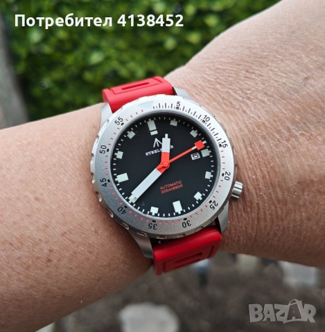 Steelflier automatic diver 200m., снимка 4 - Мъжки - 53440291