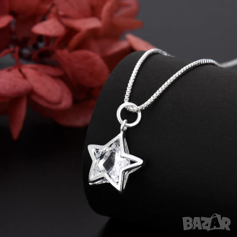 Сребърен комплект звезди, снимка 8 - Бижутерийни комплекти - 44887702