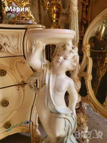 Италианска барокова колона 075, снимка 4 - Маси - 48636778