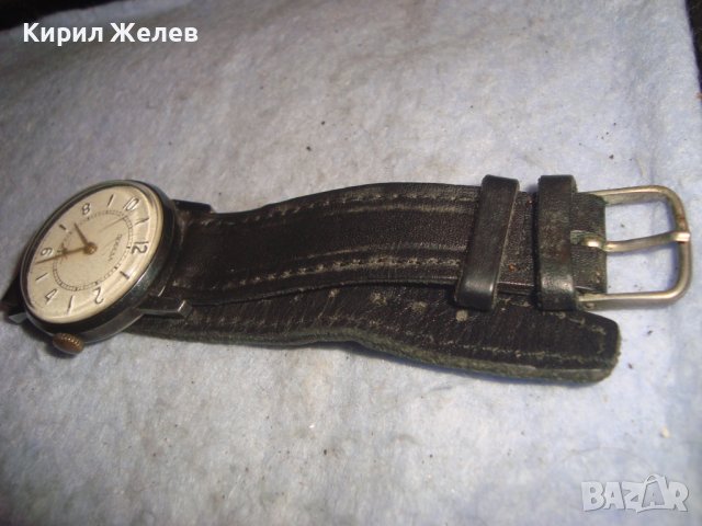 ПОБЕДА - СДЕЛАНО в СССР СТАР РУСКИ МЕХАНИЧЕН ВИНТИДЖ ЧАСОВНИК с КАИШКА от ЕСТЕСТВЕНА КОЖА 26879, снимка 10 - Антикварни и старинни предмети - 36744470