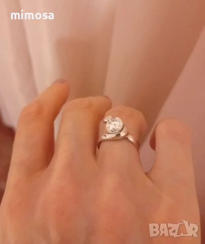 Дамски сребърен пръстен проба 925