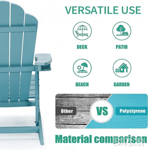 Градински стол R0093, снимка 3 - Градински мебели, декорация  - 38951517