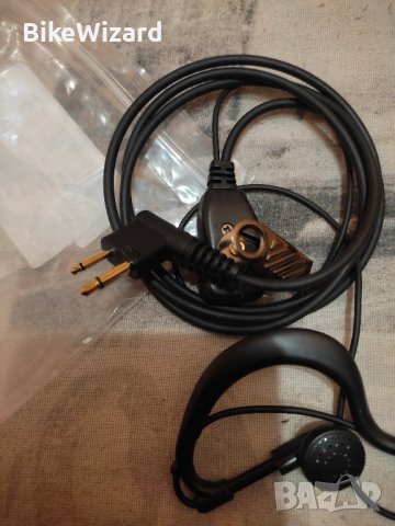  слушалки Walkie Talkie Headset с PTT микрофон за Motorola Radio 2 Pin CP040 CP200 DP1400 GP300 НОВО, снимка 2 - Друга електроника - 43481974