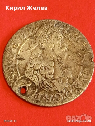 Сребърна монета 6 кройцера 1693г. Леополд първи Австрия уникат 52973, снимка 11 - Нумизматика и бонистика - 53092975