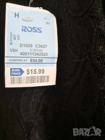 Нова черна дантелена рокля с етикет, снимка 6 - Рокли - 49908952