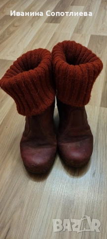 Продавам ботуши естествена кожа АРТ , снимка 3 - Дамски ботуши - 52877375