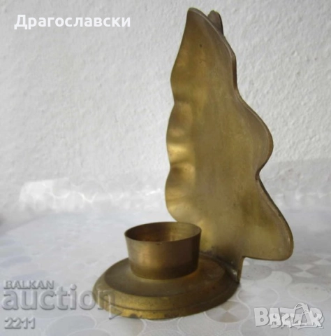 Стари свещници различни: метални свещници, свещник, метал, елха за стена, снимка 12 - Декорация за дома - 28873263