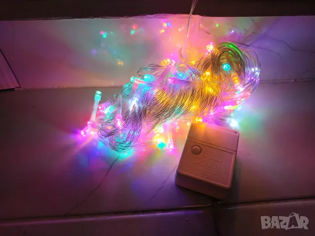 LED коленни лампички 220V, коледни светлини 10м, 20м, 100бр, 200бр