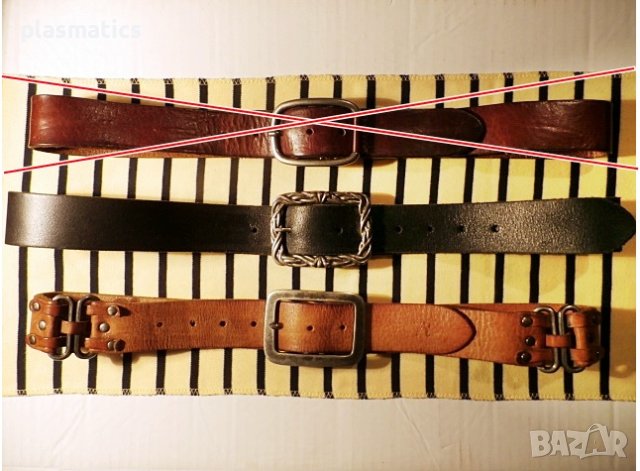 три кожени колана по 30лв., снимка 1