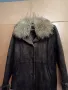 Продавам кожух от естествена агнешка кожа с яка от естествен косъм от каскада Лисица и шапка , снимка 2
