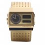 Мъжки часовник Vestal Monte Carlo Leather Gold златист кожен, снимка 2