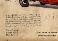Енцо Ферари Ferrari постер плакат АЛФА Арт. стил Леонардо да Винчи, снимка 4