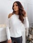Ефектна дамска блуза рипс 2 цвята , снимка 1 - Блузи с дълъг ръкав и пуловери - 43225537