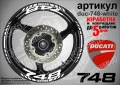 Ducati 748 кантове и надписи за джанти duc-748-black, снимка 5