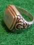 Винтидж класически модел сребърен пръстен орнаментиран майсторска ръчна изработка 12345, снимка 5