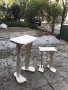 Дизайнерска декоративна дървена маса със стъпала ръчна изработка, снимка 6