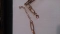Разкошен позлатен ланец с кръст перли -7329, снимка 3
