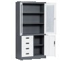 Метални шкафове с чекмеджета и стъклени врати в различни размери и цветове, снимка 3