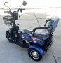 Електрическа триколка М19 с три седалки за тричленно семейство синя, снимка 6