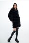 Стилно дамско пухено палто с дълъг ръкав, снимка 1 - Палта, манта - 40353537