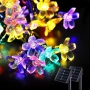 6358 Светещи соларни лампички Цветя, 20 Led, 5 метра, снимка 5