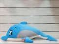 Нов голям плюшен делфин в син цвят, 90см, снимка 6