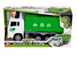 Зелен камион за рециклиране на отпадъци със светлина и звук Камион за боклук, снимка 4