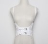 Бял кожен корсет колан р-р XS, S, M, снимка 2