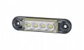 Мини LED ЛЕД габарит БЯЛ с 4 диода 12/24V е- маркиран LD2327 , снимка 1 - Аксесоари и консумативи - 35168994
