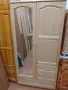 Гардероб комбиниран с 1 огледало - масив, снимка 1