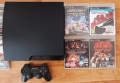 < PS3 ХАК > 320GB PlayStation 3 Slim с джойстик и 30 игри, снимка 2