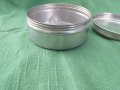Стара алуминиева кутия кръгла БДС, снимка 3