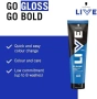 Нов Schwarzkopf LIVE Go Gloss Onyx гланс за коса черен до 8 измивания, снимка 1