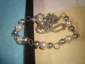 ПЕРЛЕНО АРТ ДЕКО СТИЛ КОЛИЕ със СРЕБРИСТА ВЕРИЖКА 27357, снимка 4