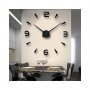 Голям 3D стенен часовник декорация за дома, снимка 1 - Декорация за дома - 37404296