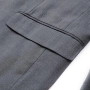 YFFUSHI Мъжко сако Slim Fit с папионка и 1 копче, класическо леко сако, сиво, XL, снимка 6