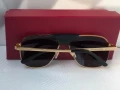 Cartier мъжки слънчеви очила с кожа, снимка 10