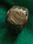 РЕТРО Пръстен стар бронзов с ОРНАМЕНТИКА РЪЧНА ИЗРАБОТКА 7258, снимка 3