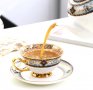 Луксозни чаши костен порцелан, кралска колекция за чай, кафе и капучино, снимка 8