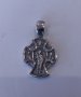 Сребърен двулицев кръст, снимка 1 - Колиета, медальони, синджири - 43688175