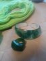 Нова Зелена рокля фино машинно плетиво +гривна и пръстен , снимка 10