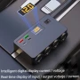 Разклонител за запалка 8-в-1, Волтметър, бързо зарядно за телефон с 4 USB порта и 4 букси за запалка, снимка 3