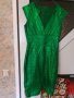 Елегантна зелена бандажна рокля