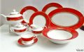 Червен комплект чинии - Лукс, за съдомиялна машина, снимка 5
