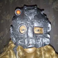 Гумена сребриста маска - каска за парти, Хелоуин и др. , снимка 5 - Други - 36742835